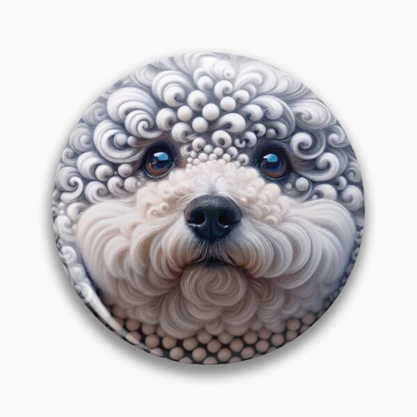 Item preview, Whimsical White Poodle in Bubble Art designed and sold by Wags & Tails.