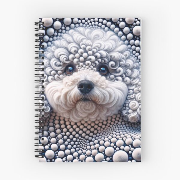 Item preview, Whimsical White Poodle in Bubble Art designed and sold by Wags & Tails.
