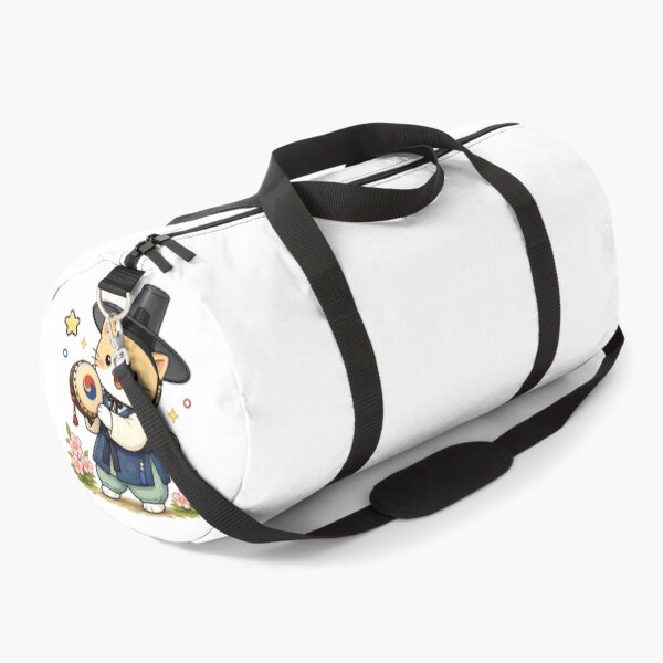Item preview, Cute Korean Traditional Hanbok Cat Playing Sogor Drum Illustration designed and sold by NoopnyangStudio.