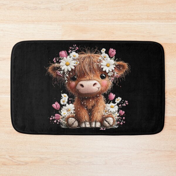 Item preview, Adorable Calf with Flowers designed and sold by perijun.