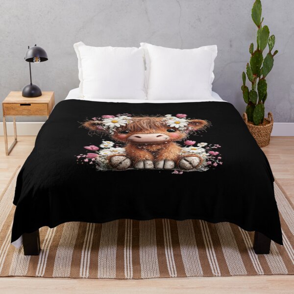 Item preview, Adorable Calf with Flowers designed and sold by perijun.