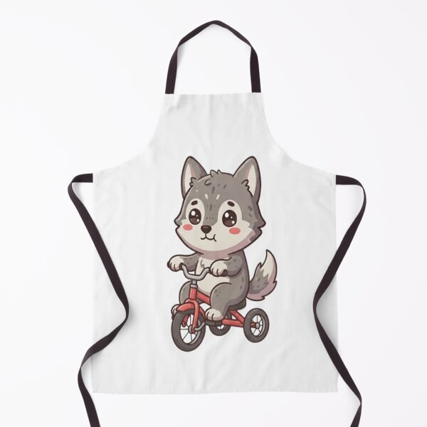Item preview, Cute Wolf Riding Red Tricycle designed and sold by Ella_Sketch.