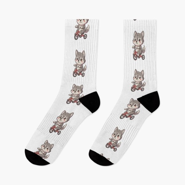 Item preview, Cute Wolf Riding Red Tricycle designed and sold by Ella_Sketch.