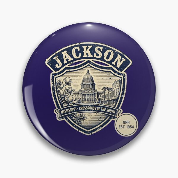 Item preview, Retro Jackson Mississippi Crossroads of the South plaque designed and sold by Normandy Road Heritage.