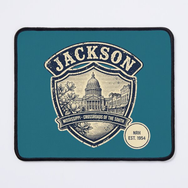 Item preview, Retro Jackson Mississippi Crossroads of the South plaque designed and sold by Normandy Road Heritage.