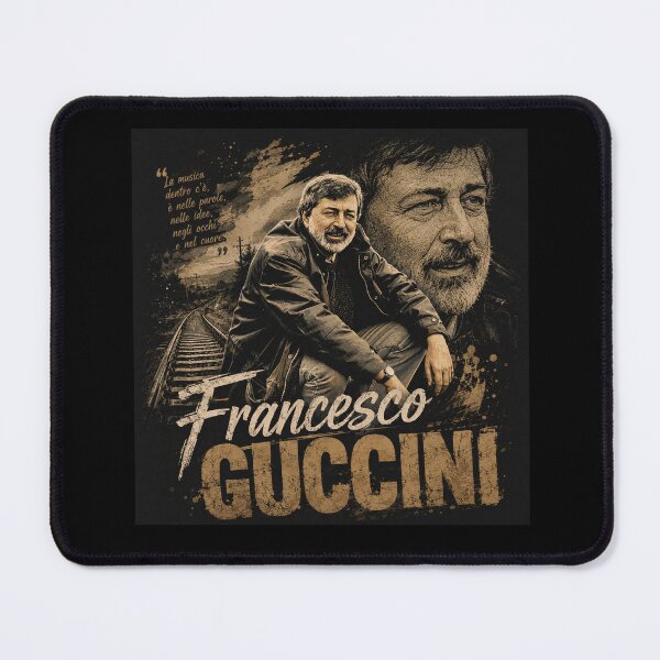 Item preview, Francesco Guccini Vintage Railway Portrait – Italian Singer Retro Graphic designed and sold by Eddy048.