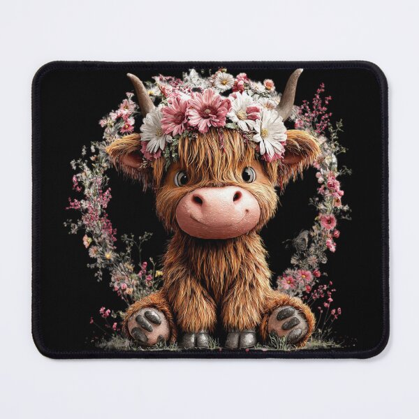 Item preview, Highland Cow with Flower Crown designed and sold by perijun.