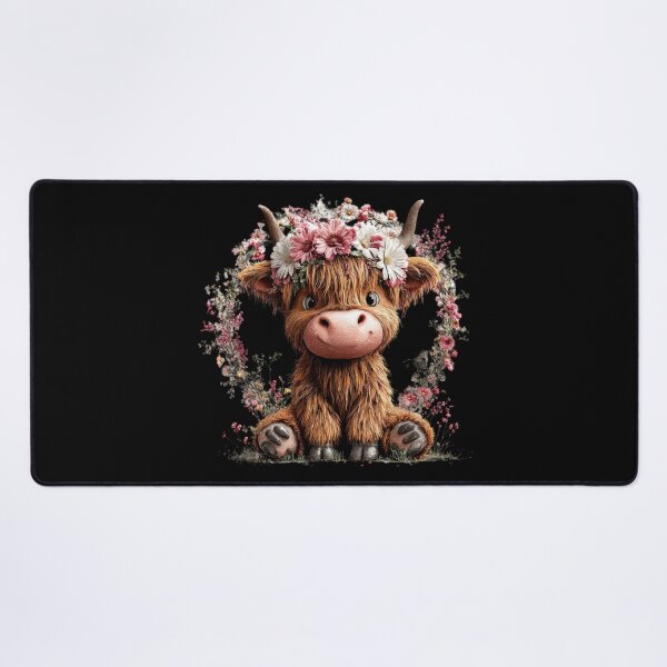 Item preview, Highland Cow with Flower Crown designed and sold by perijun.