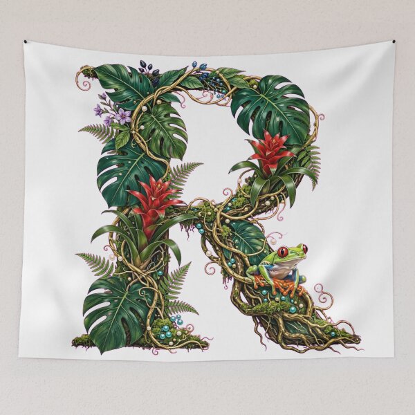 Item preview, Letter R - The Leap of the Night Jungle designed and sold by FantasyPearl.