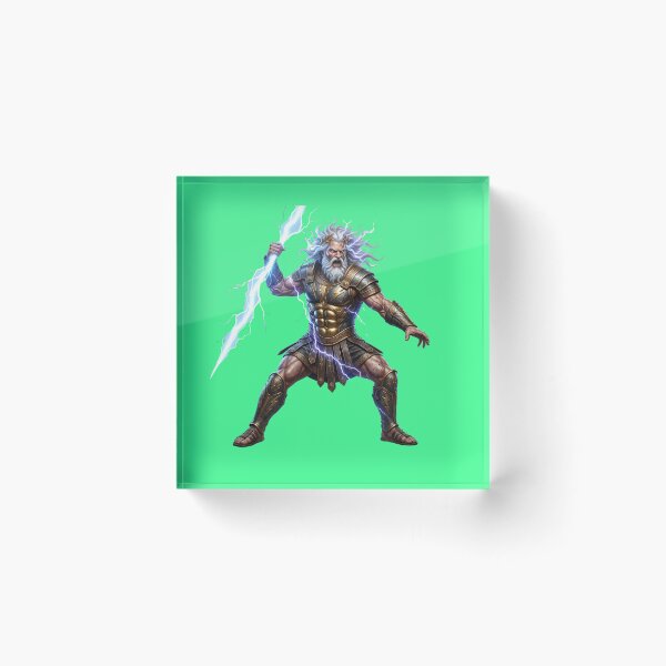 Item preview, Zeus King of Gods Golden Armor Neon Lightning designed and sold by Utopian-Magic.