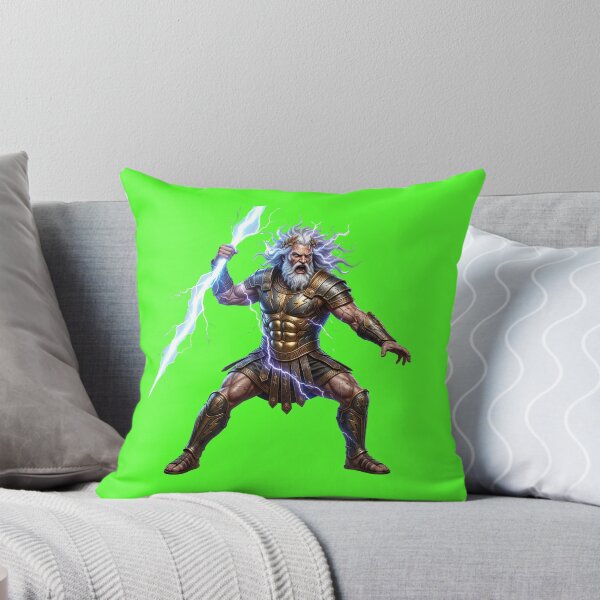 Item preview, Zeus King of Gods Golden Armor Neon Lightning designed and sold by Utopian-Magic.