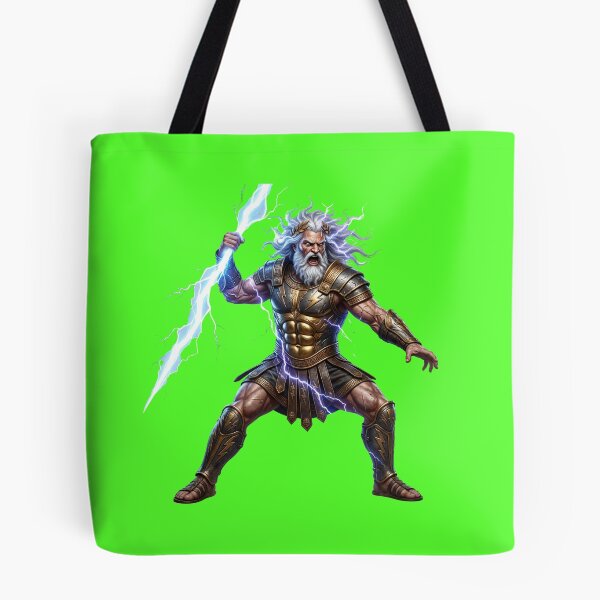 Item preview, Zeus King of Gods Golden Armor Neon Lightning designed and sold by Utopian-Magic.
