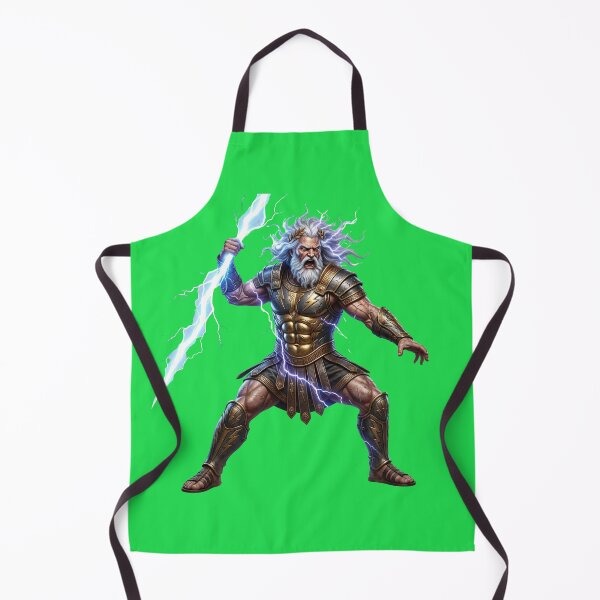 Item preview, Zeus King of Gods Golden Armor Neon Lightning designed and sold by Utopian-Magic.