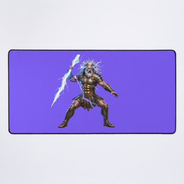 Item preview, Zeus King of Gods Golden Armor Neon Lightning designed and sold by Utopian-Magic.