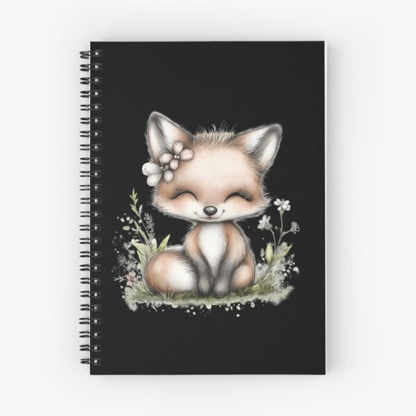 Item preview, Adorable Fox with Floral Crown designed and sold by perijun.