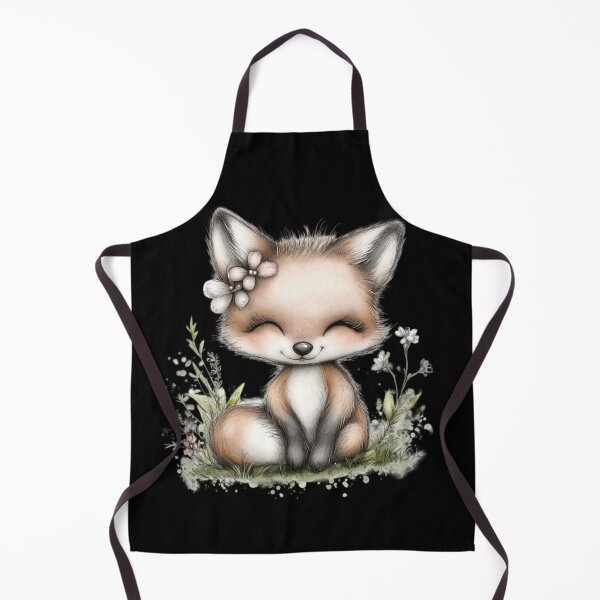 Item preview, Adorable Fox with Floral Crown designed and sold by perijun.