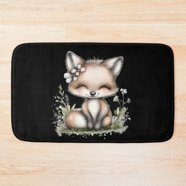 Item preview, Adorable Fox with Floral Crown designed and sold by perijun.