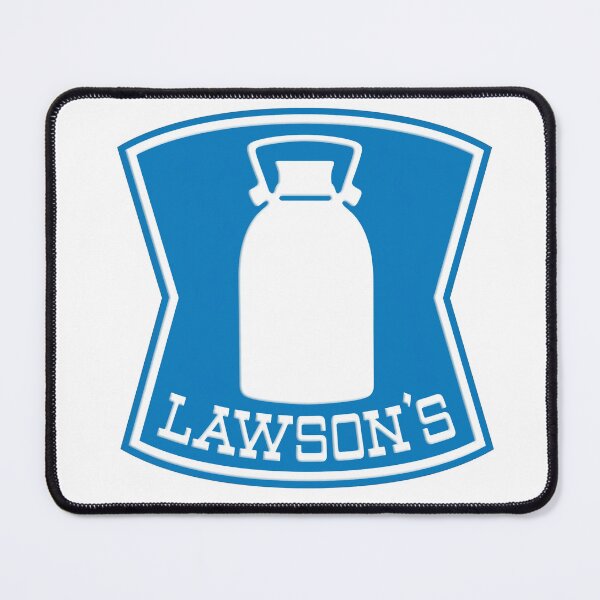 Item preview, Vintage Lawson's Dairy Blue Milk Jug Logo designed and sold by Deviant Logic Design.