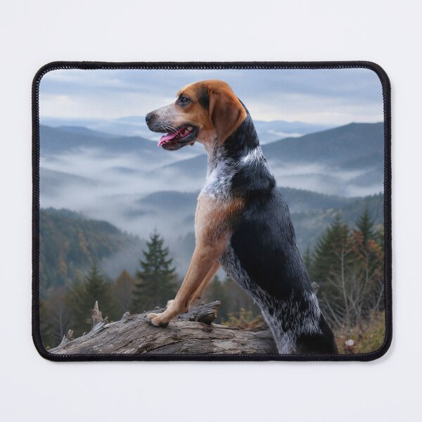Item preview, Smoky Mountain Scent Hound Bluetick Coonhound Print designed and sold by RescueHeart10.