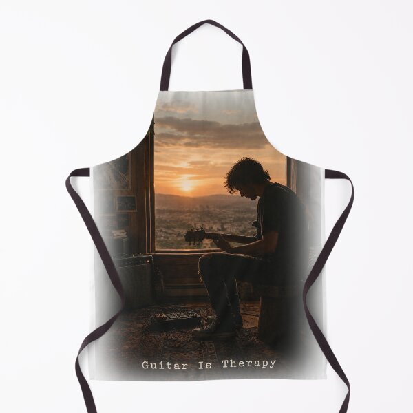 Item preview, Guitar Is Therapy at Sunset designed and sold by SkyrishStudios.