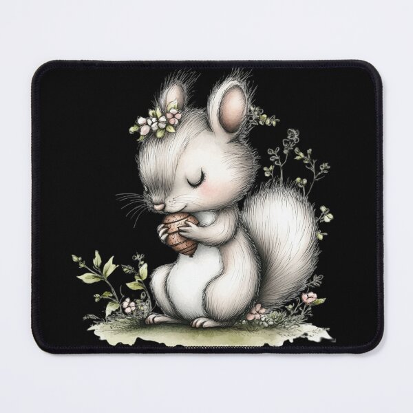 Item preview, Cute Squirrel with a Flower Crown designed and sold by perijun.