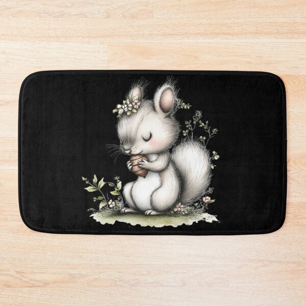 Artikelvorschau, Niedliches Eichhörnchen mit Blumenkranz entworfen und verkauft von perijun.