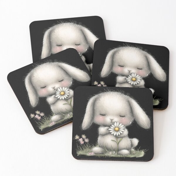 Item preview, Adorable Bunny with a Daisy designed and sold by perijun.