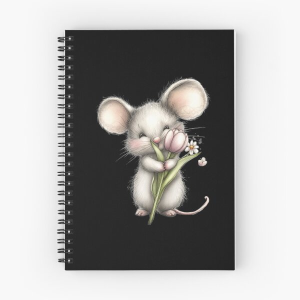 Item preview, Adorable Mouse with Flowers designed and sold by perijun.