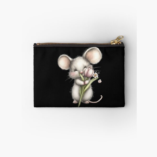 Item preview, Adorable Mouse with Flowers designed and sold by perijun.