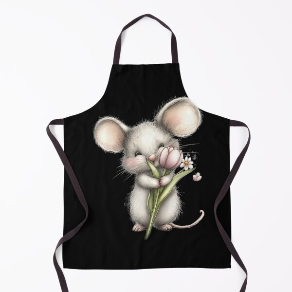 Item preview, Adorable Mouse with Flowers designed and sold by perijun.