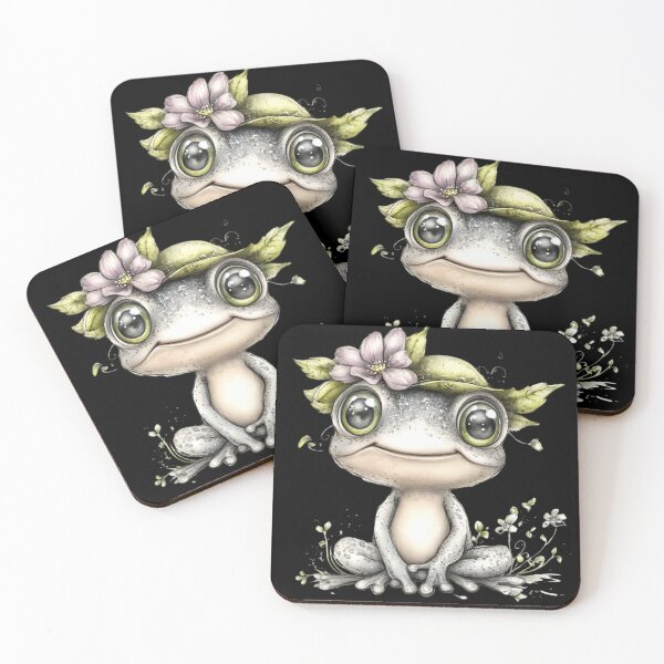 Item preview, Cute Frog with Leaf Hat designed and sold by perijun.