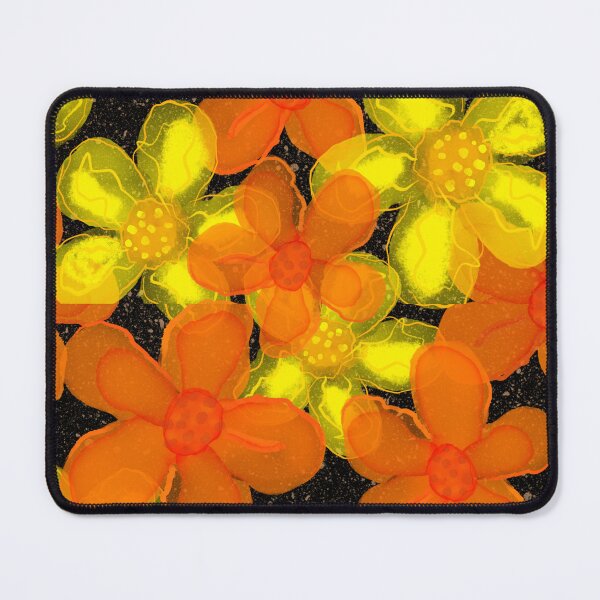 Item preview, Yellow and Orange watercolor flowers designed and sold by MarySchwindt.