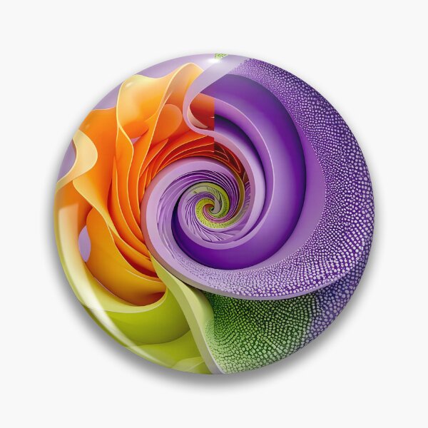 Item preview, Colorful Spiral Design in Lavender Orange Green designed and sold by Vicky Brago-Mitchell®.