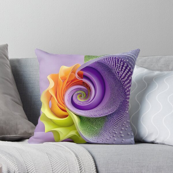 Item preview, Colorful Spiral Design in Lavender Orange Green designed and sold by Vicky Brago-Mitchell®.