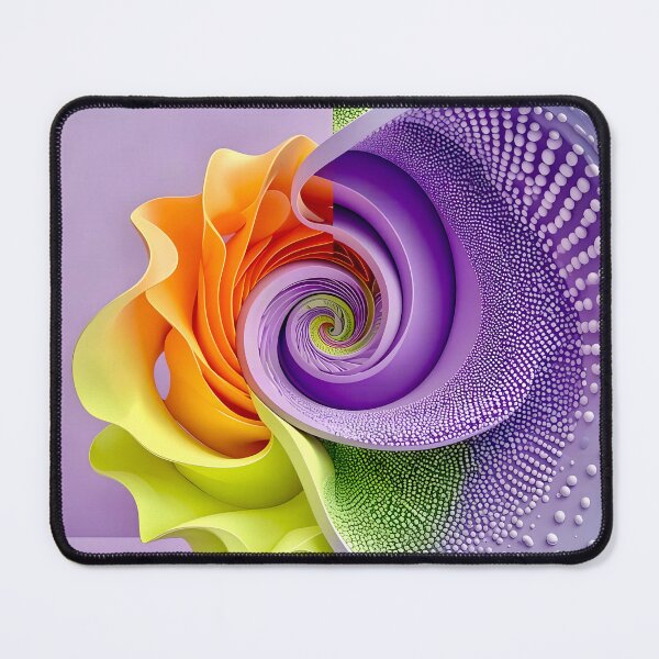 Item preview, Colorful Spiral Design in Lavender Orange Green designed and sold by Vicky Brago-Mitchell®.