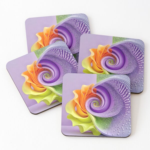 Item preview, Colorful Spiral Design in Lavender Orange Green designed and sold by Vicky Brago-Mitchell®.