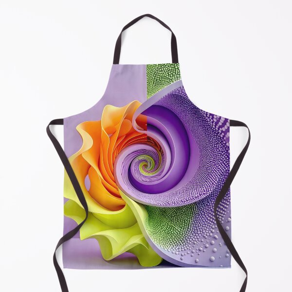 Item preview, Colorful Spiral Design in Lavender Orange Green designed and sold by Vicky Brago-Mitchell®.