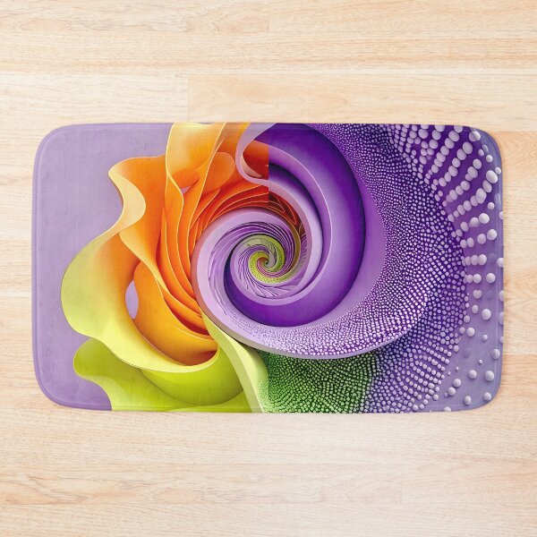 Item preview, Colorful Spiral Design in Lavender Orange Green designed and sold by Vicky Brago-Mitchell®.