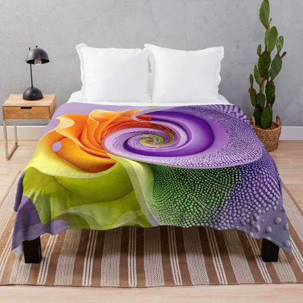 Item preview, Colorful Spiral Design in Lavender Orange Green designed and sold by Vicky Brago-Mitchell®.
