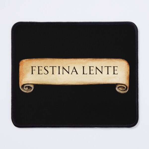 Item preview, Festina Lente (Make Haste Slowly) latin quotes, phrases designed and sold by ewicraft.