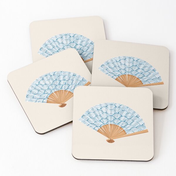 Item preview, Japanese Hand Fan - Seigaiha  designed and sold by sakurashorty.