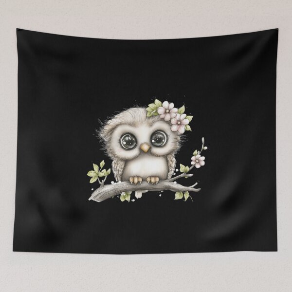 Item preview, Adorable Owl on a Branch designed and sold by perijun.