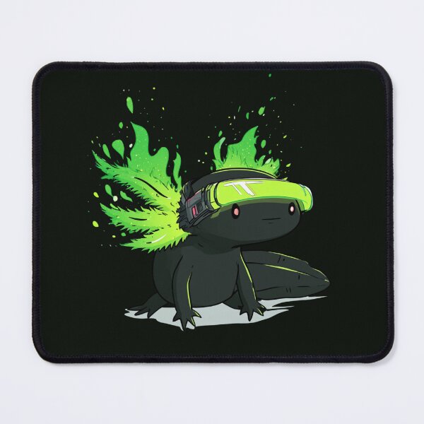 Item preview, Cyberpunk Axolotl Neon Radioactive Tech designed and sold by Artmugic.