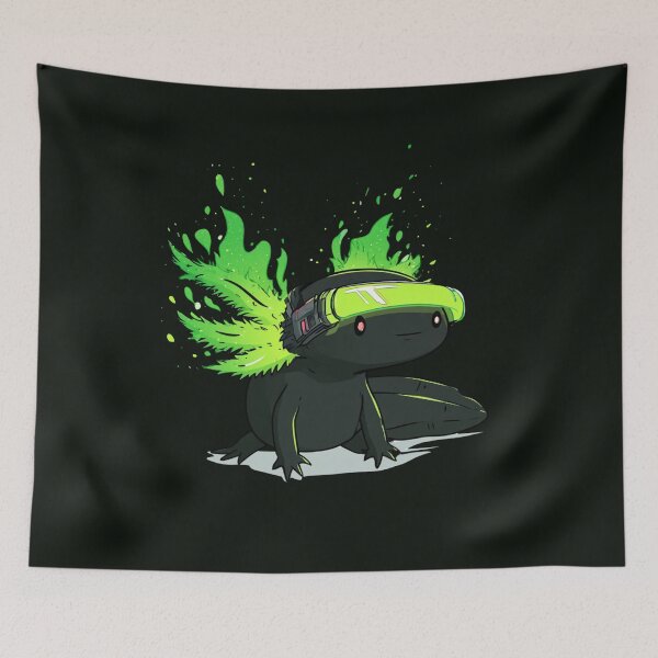 Item preview,  Cyberpunk Axolotl Neon Radioactive Tech designed and sold by Artmugic.