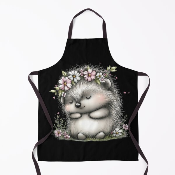 Item preview, Cute Hedgehog with Flower Crown designed and sold by perijun.