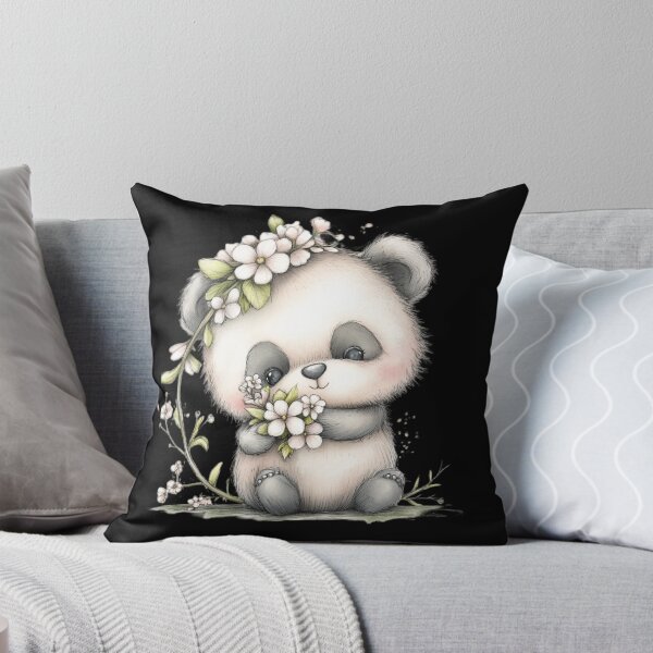 Item preview, Cute Panda with Blossoms designed and sold by perijun.