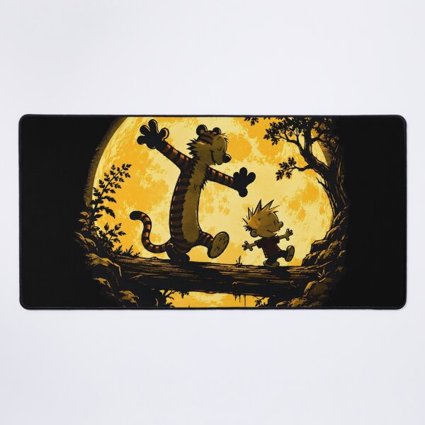Item preview, Calvin and Hobbes Moonlight Adventure | Nostalgic Comic Fan Art designed and sold by boutkhilnl.