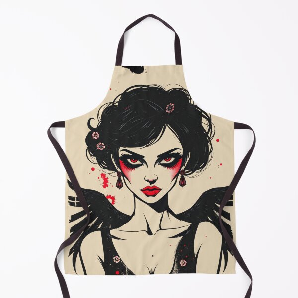 Item preview, Gothic Fallen Angel Anime Girl Sketch designed and sold by ERODED SELF.