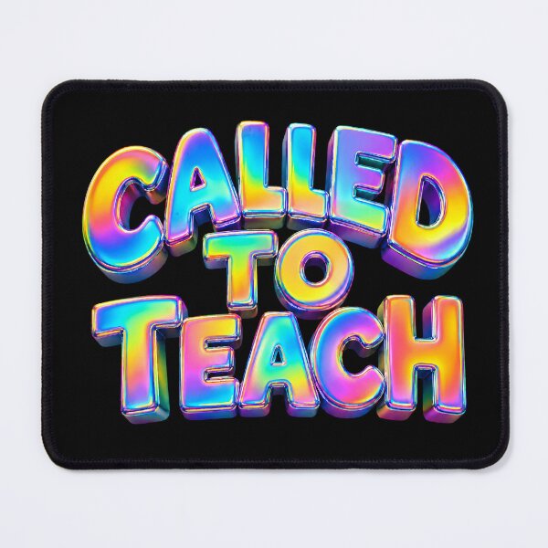 Item preview, Called to Teach – Colorful Holographic Teacher Quote | Back to School designed and sold by PalleteCreation.