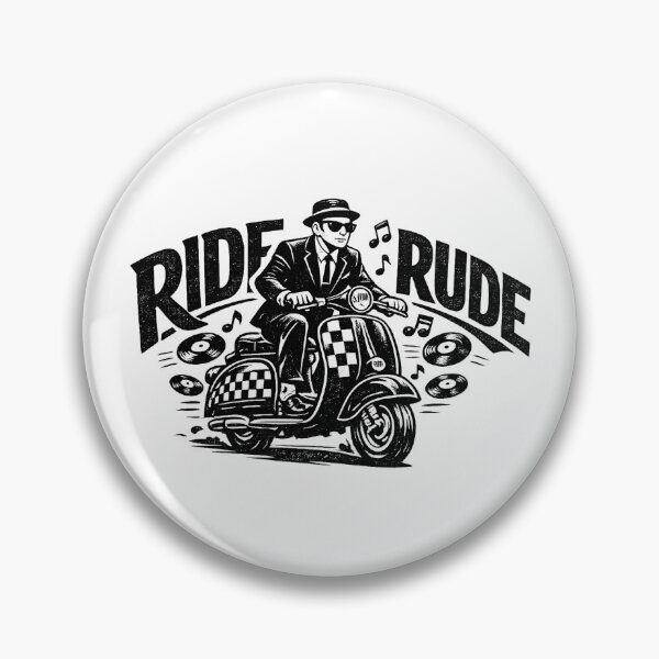 Item preview, Ride Rude - Rude Boy 2 Tone Scooter  designed and sold by RudeBeatCo.